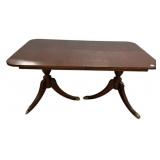 Duncan Phyfe Double Pedestal Dining Table