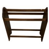 Solid wood quilt rack