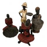 African Figurine Collection Set of 4