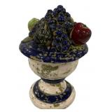 Italian Ceramic Fruit Topiary Compote