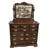 Cherry Dresser with Tilting Mirror