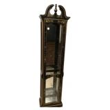Black Lacquer Chinoiserie Curio Cabinet