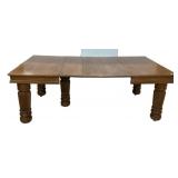 Victorian Oak Dining Table