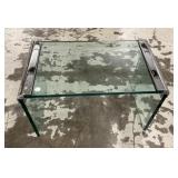 Glass Coffee Table 16"h. 26"w