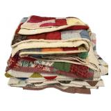 Stack of Patchwork Quilts