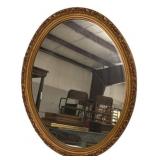 33"h Gold Framed Oval Mirror