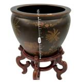 Chinese Fishbowl Planter with Stand