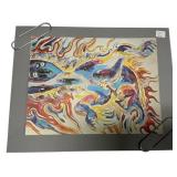 VTG Walter Anderson Print 1975 Fire Print