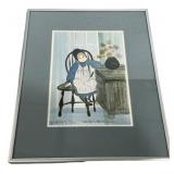 16"h., 13"w Print titled Granny