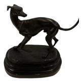 Bronze Greyhound Whippet Sculpture