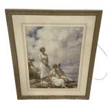 Charles C. Curran Print Framed