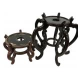 Pair Chinese Wooden Vase Stands