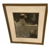 Framed Impressionist Garden Tea Print