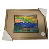 Haruko Chase Watercolor Mountain Scene