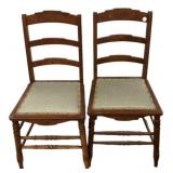 Pair of Ladder Back Chairs