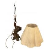 Faux cypress knee sculptural table lamp