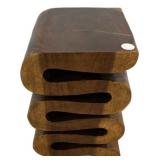 20"h., 13"w Haussmann Wood Wave Verve accent sna