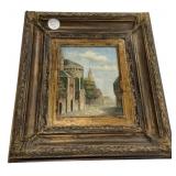 European Street Scene Oil Painting