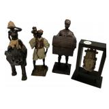 Decorative Figurines & Buddha Head Lot