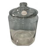 Clear Glass Storage Jar with Lid