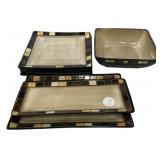 Mosaic Border Ceramic Dinnerware Set