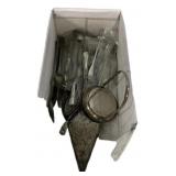 Silverplate Serving Pieces & Glass Lot