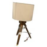 Wood Tripod Table Lamp with Shade