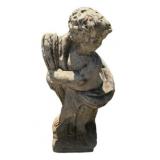 Cast Stone Garden Cherub Statue