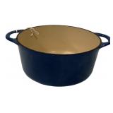 Blue Enameled Cast Iron Dutch Oven