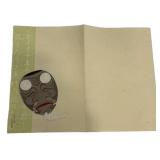 Japanese Woodblock Print Daruma Mask