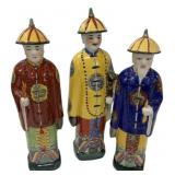 Set of 3 Chinese Emperor Figurines