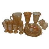 Jeannette Iris Iridescent Glass Set