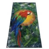Becky Pate Scarlet Macaw Oil Painting