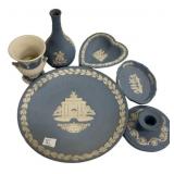 Wedgwood Blue Jasperware 6-Piece Lot