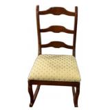 Ladder-Back Wood Rocking Chair