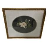 16"h., 17"w Cross Stitch Flower