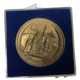 Walt Disney World bronze medallion produced in the