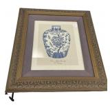 Framed Ming Dynasty Vase Print