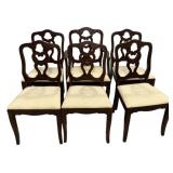 6 Cherry Traditional Style Dining Chairs