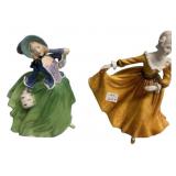 Pair of Royal Doulton Lady Figurines