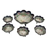 Nippon-Style Porcelain Berry Bowl Set