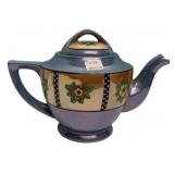 Japanese Lusterware Floral Teapot