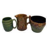 Vintage Pottery Mug Pitcher Planter Lot