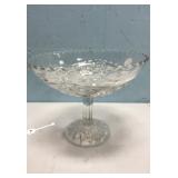 Cut Glass Pedestal Compote Dish