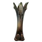 Carnival Glass Fluted Swung Vase