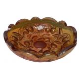 Carnival Glass Strawberry Bowl