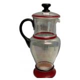 Art Deco Glass Cocktail Pitcher