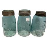 Antique Mason's Improved Jars Set of 3