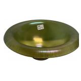 Iridescent Art Glass Low Bowl