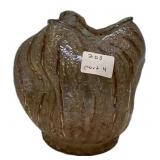 Antique Glass Lamp Shade Ruffled Edge